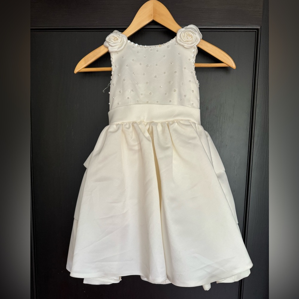 1 of 2 flower girl dresses, ivory. 24 months and 2T. - Picture 4 of 10
